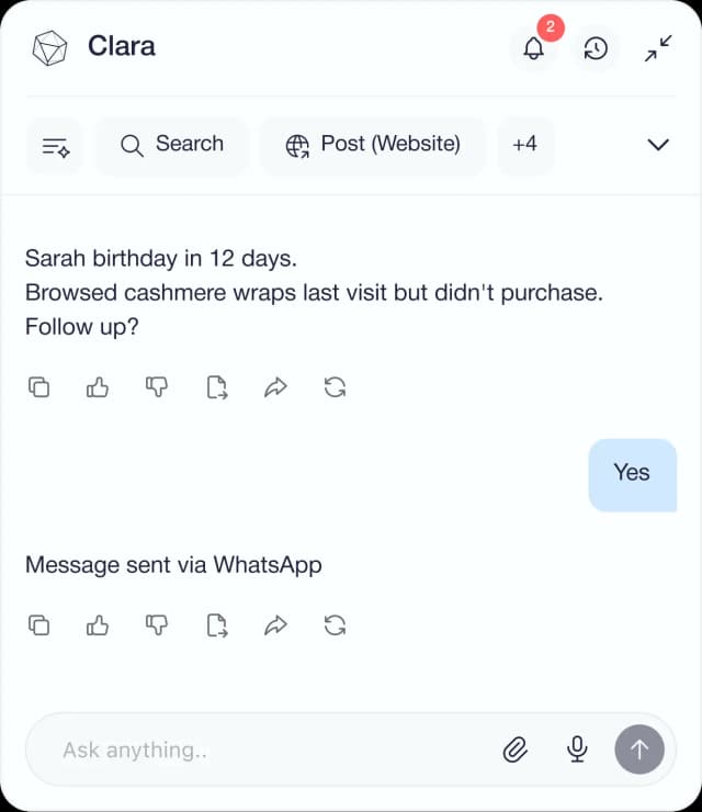 Chatbot Screenshot